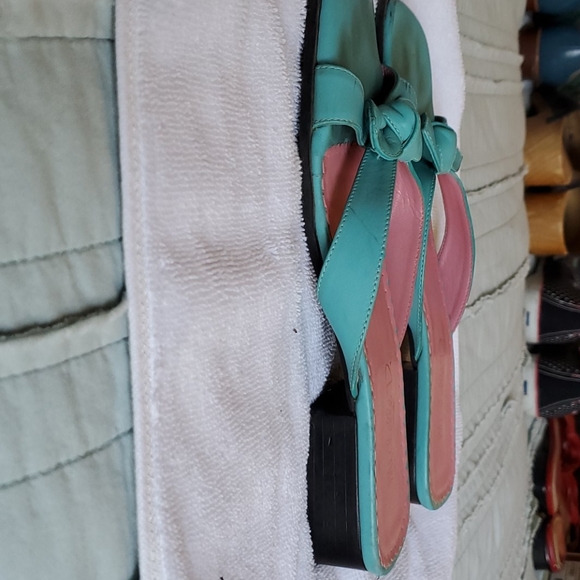 Torquise and pink sandals. - Picture 3 of 5